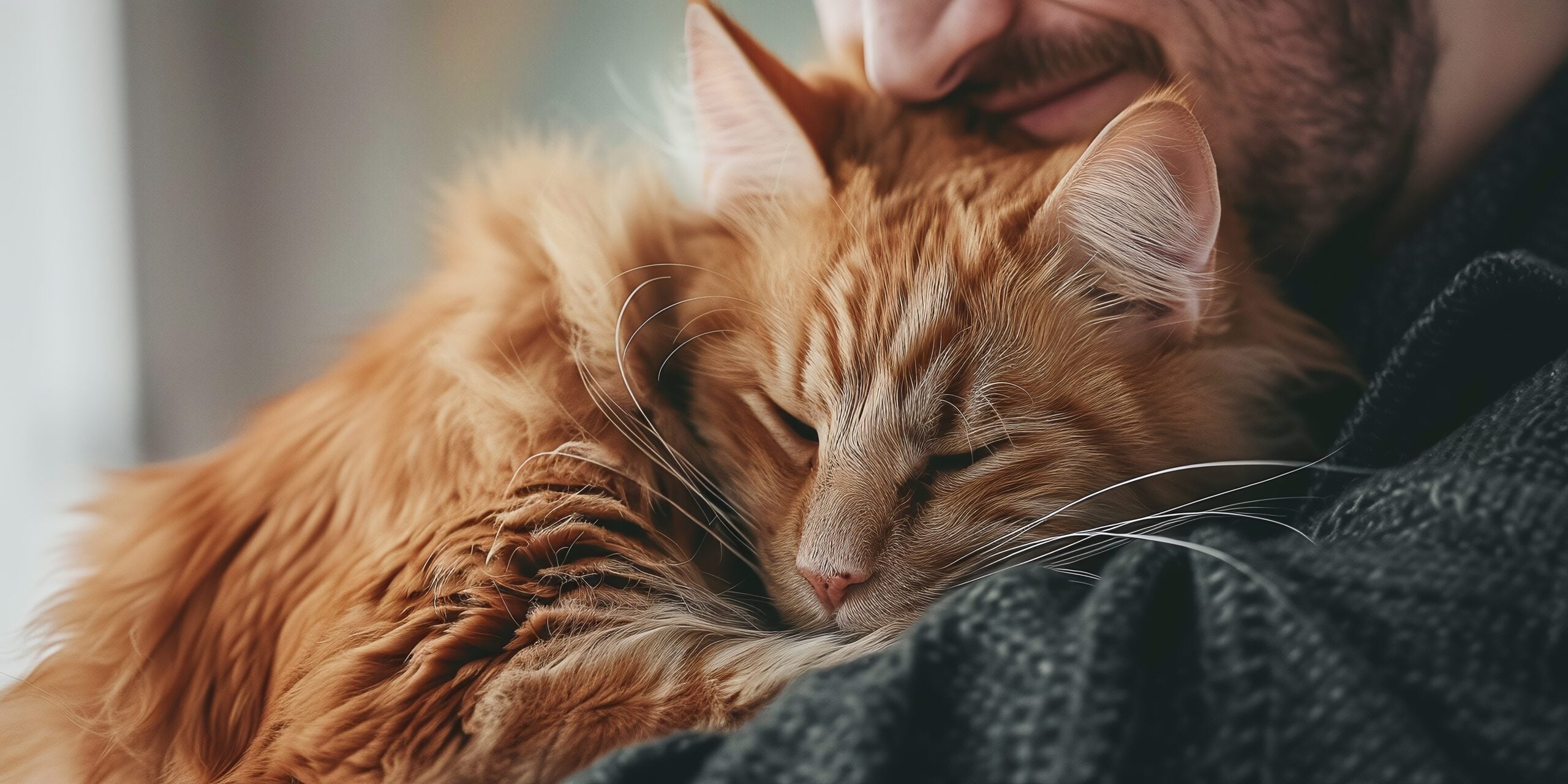 Emotional support animal being held by a man in New York.