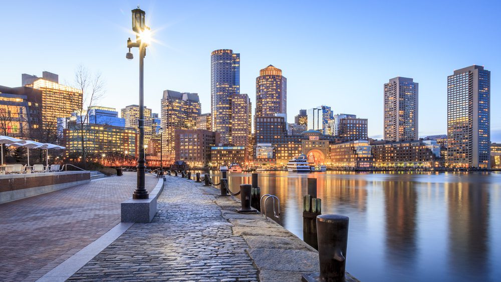 A photo of Boston Harbor.