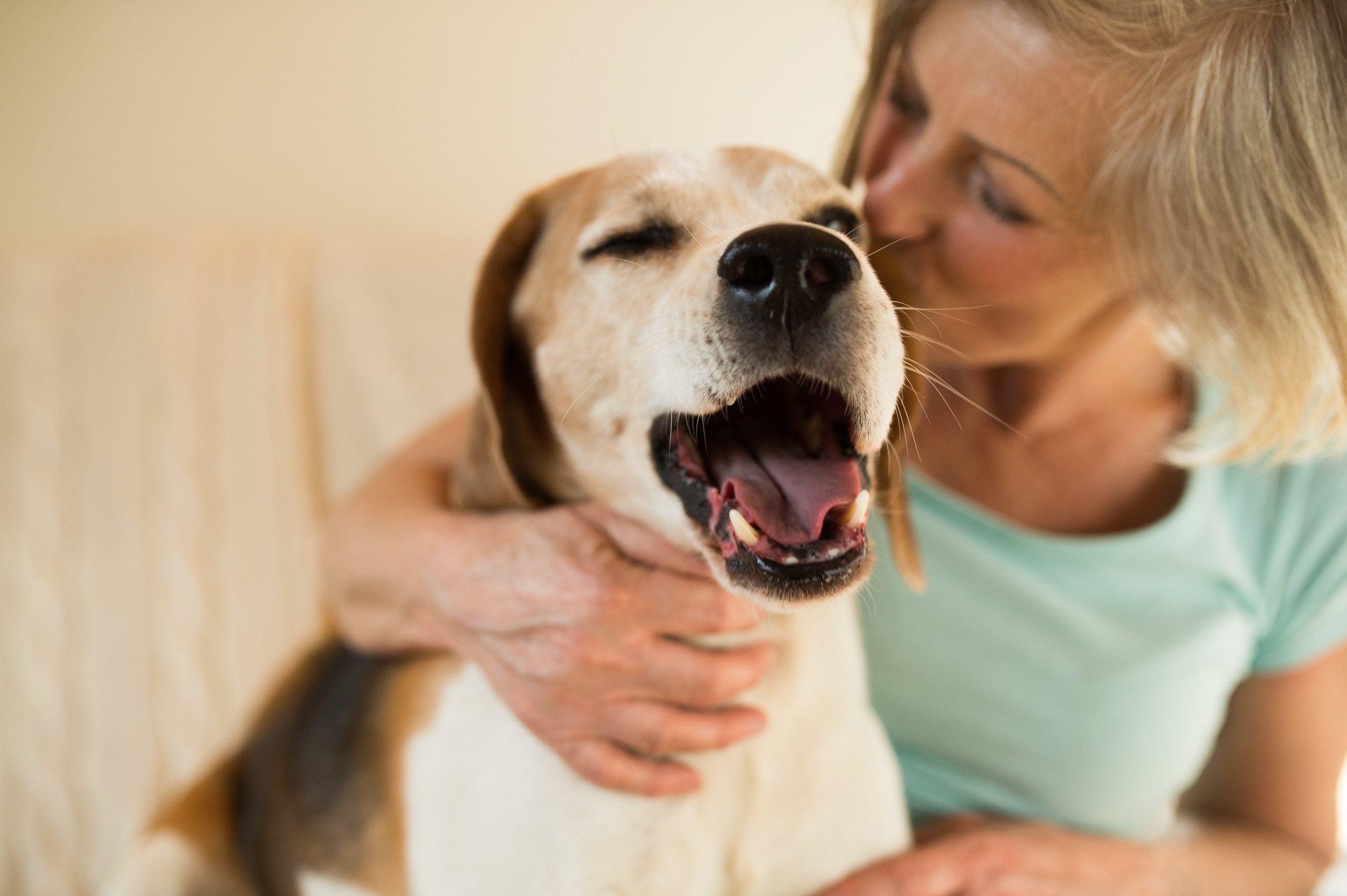 A woman spending time with her emotional support animal after receiving an ESA letter in Augusta, GA.
